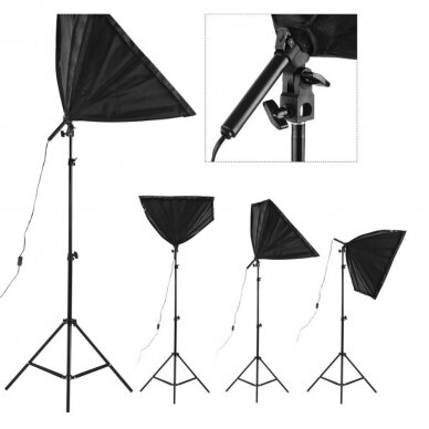 1 stovas su 1 soft box (2 lempos) 4