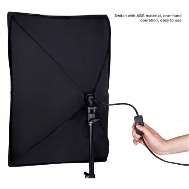 1 stovas su 1 soft box (2 lempos) 6